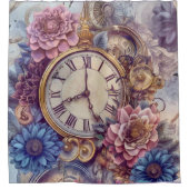 Pastel Steampunk Douchegordijn (Voorkant)