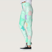 Pastel Sterren Girly Feestdagen Leggings (Links)