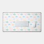 Pastel Sterren & Wolken Bureaumat (Keyboard & Muis)