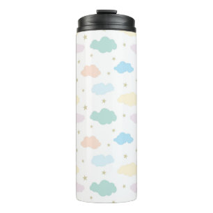 Pastel Sterren & Wolken Thermosbeker