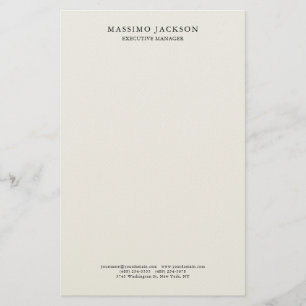 Pastel stijlvol klassiek eenvoudig professioneel briefpapier