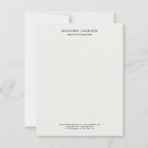 Pastel stijlvol klassiek eenvoudig professioneel RSVP kaartje