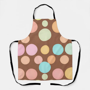 Pastel Stippen Chocolade Patroon Schort