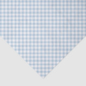 Pastel Stofblauw Kleine Gingham Tissuepapier (Detail)