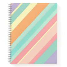 Pastel Streep Notitieboek