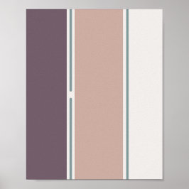 Pastel Strepen-2 – Minimale Verticale Streep Kunst Poster
