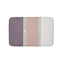 Pastel Strepen-2 – Rustige badkamer streepaccent Badmat