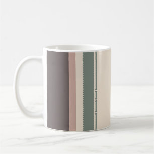 Pastel Strepen Minimalistisch Housewarming Cadeau Koffiemok
