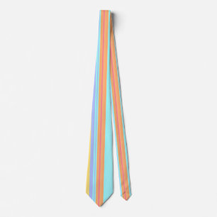 Pastel strepenpatroon stropdas