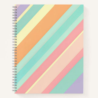 Pastel Stripe Notebook Notitieboek