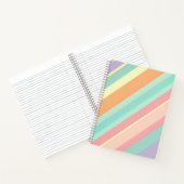 Pastel Stripe Notebook Notitieboek (Binnen)