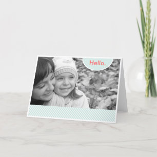 Pastel Stripe Photo Lijst Card Kaart