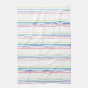 Pastel Stripe Print Theedoek