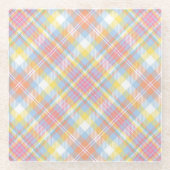 Pastel Stripe Pset Glazen Onderzetter (Voorkant)