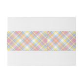 Pastel Stripe Pset Uitnodigingen Wikkel (Achterkant Voorbeeld)