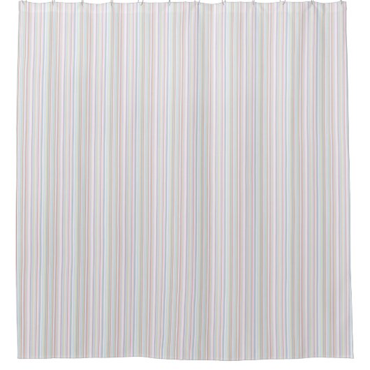 Pastel Stripe Shower Curtain Douchegordijn (Voorkant)