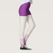 Pastel Stripe Team/Club Leggings avec faux shorts (Droite)