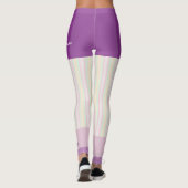 Pastel Stripe Team/Club Leggings avec faux shorts (Dos)