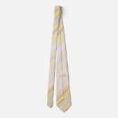 Pastel Striped Design Stropdas (Achterkant)
