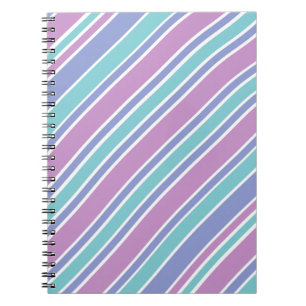 Pastel Striped Patroon Notitieboek