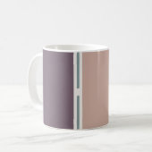 Pastel Stripes-2 – Design de mug neutre et doux (Devant gauche)