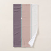 Pastel Stripes-2 – Style de serviette de spa minim (Serviette à main)