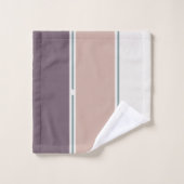 Pastel Stripes-2 – Style de serviette de spa minim (Gant de toilette)