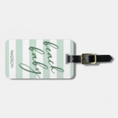 Pastel Stripes Beach Baby Bagagelabel (Voorkant horizontaal)