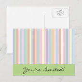 Pastel Stripes Briefkaart (Voorkant / Achterkant)