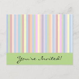 Pastel Stripes Briefkaart