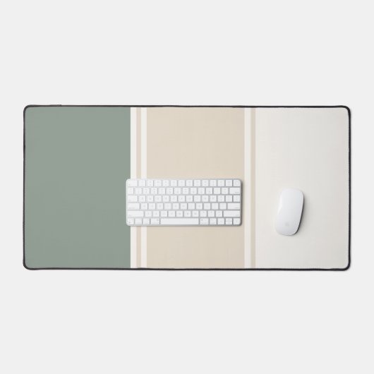 Pastel Stripes – Calm Neutral Workspace Design Bureaumat (Keyboard & Muis)