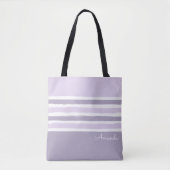Pastel Stripes Canvas tas (Voorkant)
