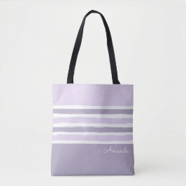 Pastel Stripes Canvas tas