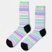 Pastel Stripes Crew-sockets Sokken (Links)