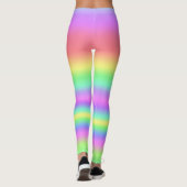 Pastel Stripes-Leggings Leggings (Achterkant)