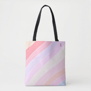 Pastel Stripes op maat Draagtas