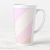 Pastel Stripes op maat Latte Mok (Rechts)