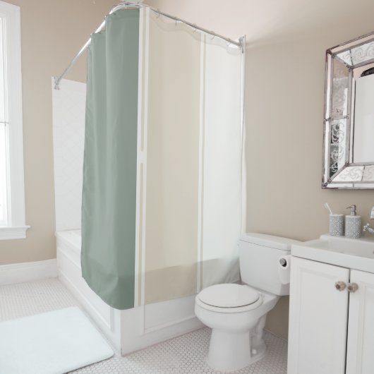 Pastel Stripes Variation 2 – Simple and Sleek Douchegordijn (In situ)