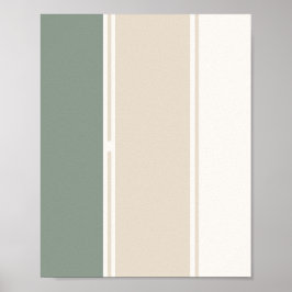 Pastel Stripes Variation 2 – Simple and Sleek Poster
