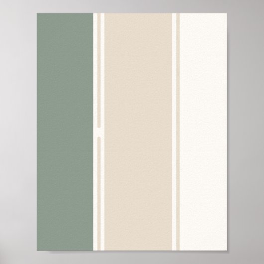 Pastel Stripes Variation 2 – Simple and Sleek Poster (Voorkant)