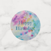 Pastel Stropdas Die Multicolor Confetti (Kleine voorkant)