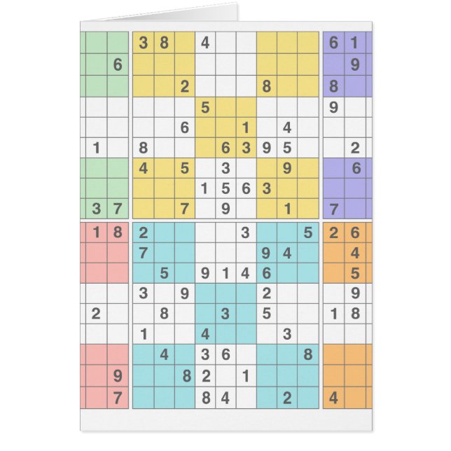 pastel sudoku (Voorkant)
