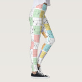 pastel sudoku - leggings (Rechts)