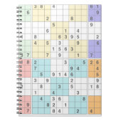 pastel sudoku notitieboek (Voorkant)