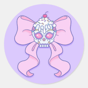 Pastel Suikerhuid Ronde Sticker