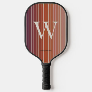 Pastel Sunrise Monogram Pickleball Paddle