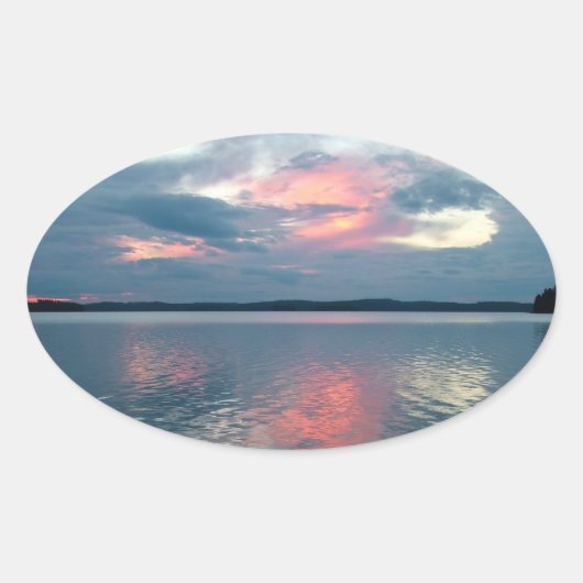 Pastel Sunset aangepaste stickers (Voorkant)
