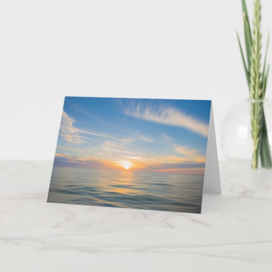 Pastel Sunset Blank Wenskaart Kaart (Voorkant)