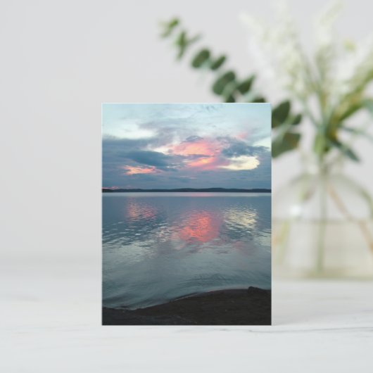 Pastel Sunset Custom briefkaart (Staand voorkant)