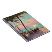 Pastel Sunset Hammock Beach Café Carnet d'art (Côté Droit)